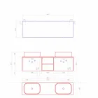 Composizione da Bagno dal Design Moderno a Sospensione Made in Italy - Callisi14 Viadurini