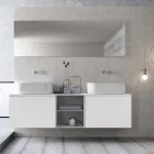 Composizione da Bagno dal Design Moderno a Sospensione Made in Italy - Callisi14 Viadurini