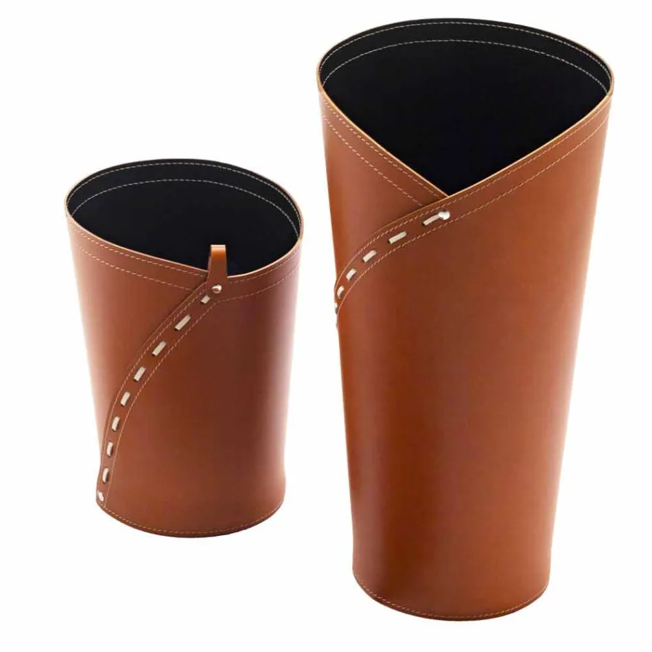 Composizione da Ufficio di Design Moderno in Cuoio Made in Italy – Giulio  Viadurini