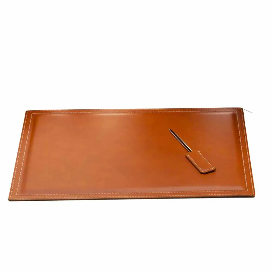 Composizione da Ufficio di Design Moderno in Cuoio Made in Italy – Giulio  Viadurini