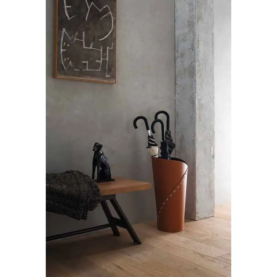 Composizione da Ufficio di Design Moderno in Cuoio Made in Italy – Giulio  Viadurini