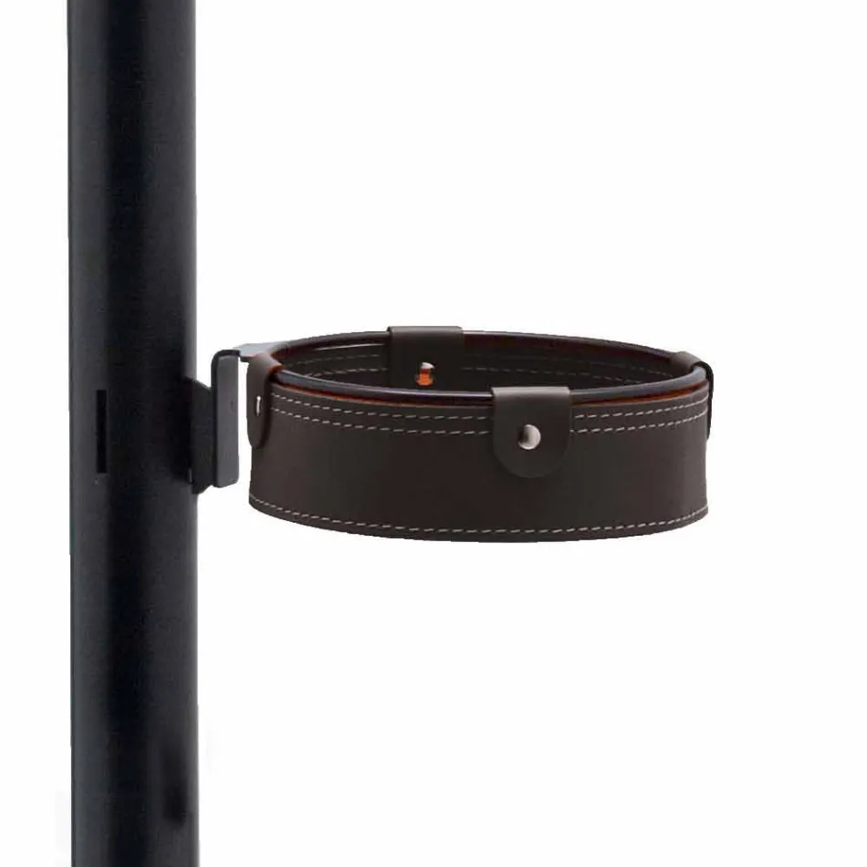 Composizione da Ufficio di Moderno Design in Cuoio Made in Italy – Andrea Viadurini