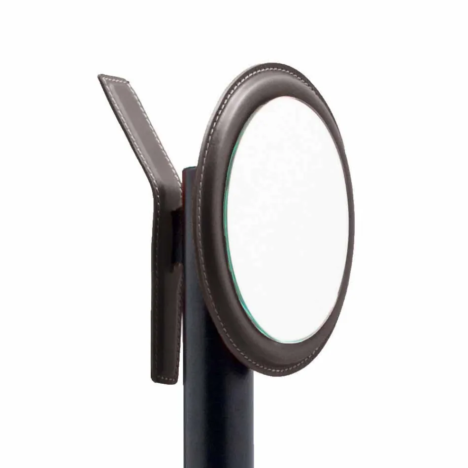 Composizione da Ufficio di Moderno Design in Cuoio Made in Italy – Andrea Viadurini