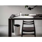 Composizione da Ufficio in Cuoio Rigenerato Moderna Made in Italy – Meduna Viadurini