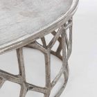 Composizione di 2 Tavolini da Salotto in Alluminio Homemotion - Solomon Viadurini