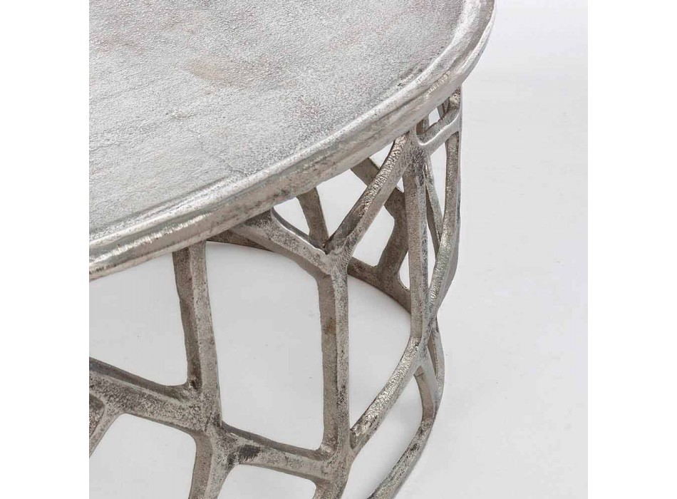Composizione di 2 Tavolini da Salotto in Alluminio Homemotion - Solomon Viadurini