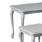 Composizione di 3 Tavolini di Diverse Misure Made in Italy - Mummu Viadurini