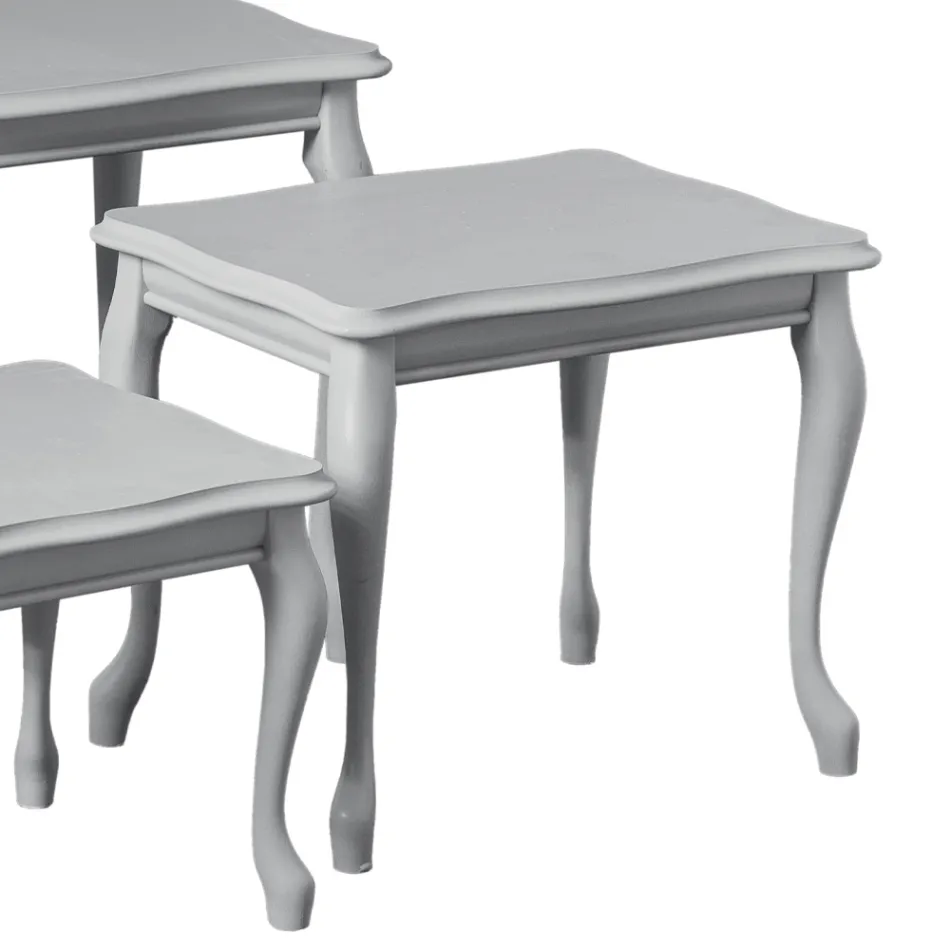 Composizione di 3 Tavolini di Diverse Misure Made in Italy - Mummu Viadurini