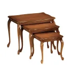 Composizione di 3 Tavolini di Diverse Misure Made in Italy - Mummu Viadurini