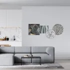 Composizione di 4 Pannelli con la Stilizzazione del Bacio Made in Italy - Kanna Viadurini