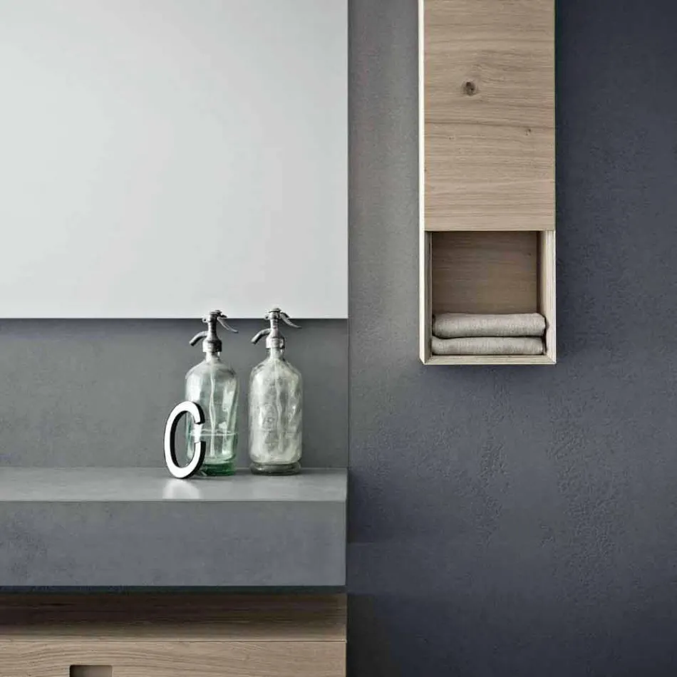 Composizione di Design per Bagno Mobili Moderni Sospesi Made in Italy - Farart2 Viadurini