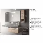 Composizione di Design per Bagno Mobili Moderni Sospesi Made in Italy - Farart2 Viadurini