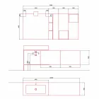 Composizione di Design per Bagno Mobili Moderni Sospesi Made in Italy - Farart2 Viadurini