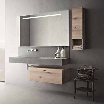 Composizione di Design per Bagno Mobili Moderni Sospesi Made in Italy - Farart2 Viadurini