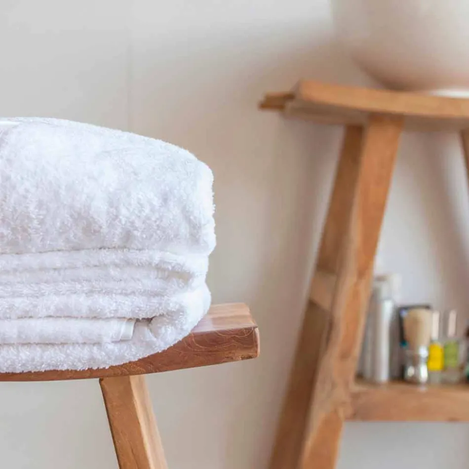 Composizione di Mobili Bagno in Teak Massello di Design Moderno - Azina Viadurini