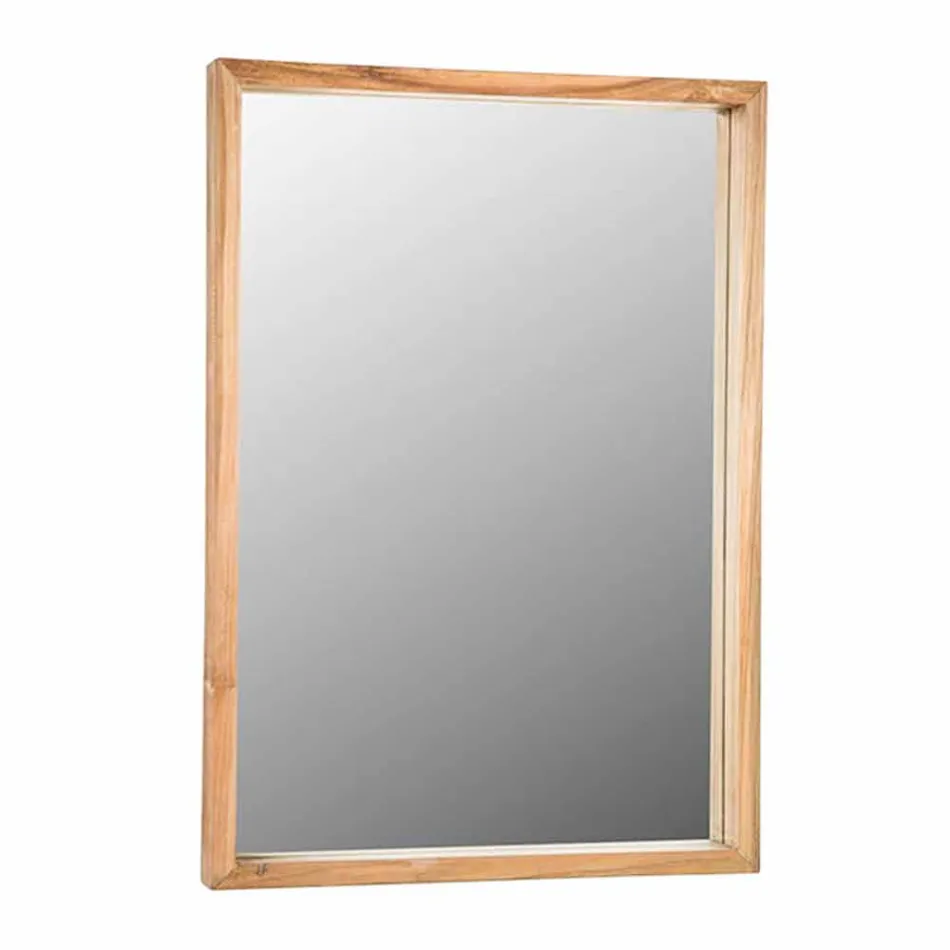 Composizione di Mobili Bagno in Teak Massello di Design Moderno - Azina Viadurini