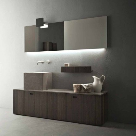 Composizione di Mobili d’Arredo da Bagno a Terra Design Moderno - Farart1 Viadurini