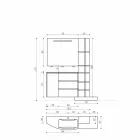 Composizione di Mobili d’Arredo per il Bagno di Design Moderno - Callisi13 Viadurini