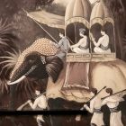 Composizione di Quadri in Legno con Stampa di Elefante Made in Italy - Patagonia Viadurini