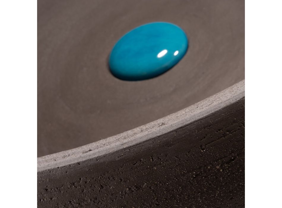 Composizione Mobile Bagno a Terra Colore Blu incluso di Accessori - Maryse  Viadurini