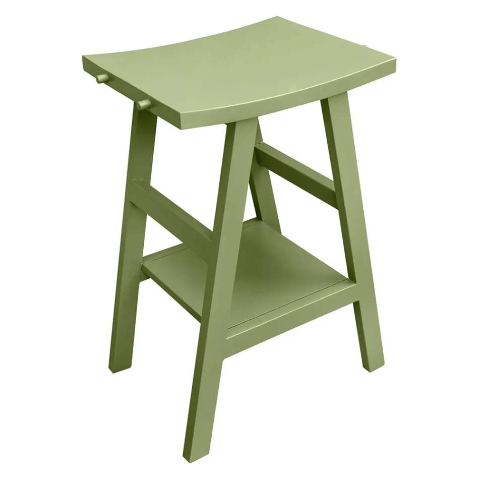 Composizione Mobile Bagno a Terra Verde e Accessori Smaltati - Maryse Viadurini