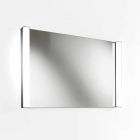 Composizione Mobili Bagno Sospesa Design Moderno Bianco con Specchio - Desideria Viadurini
