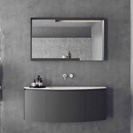 Composizione Mobili d’Arredo per il Bagno Sospesi dal Design Moderno - Callisi3 Viadurini
