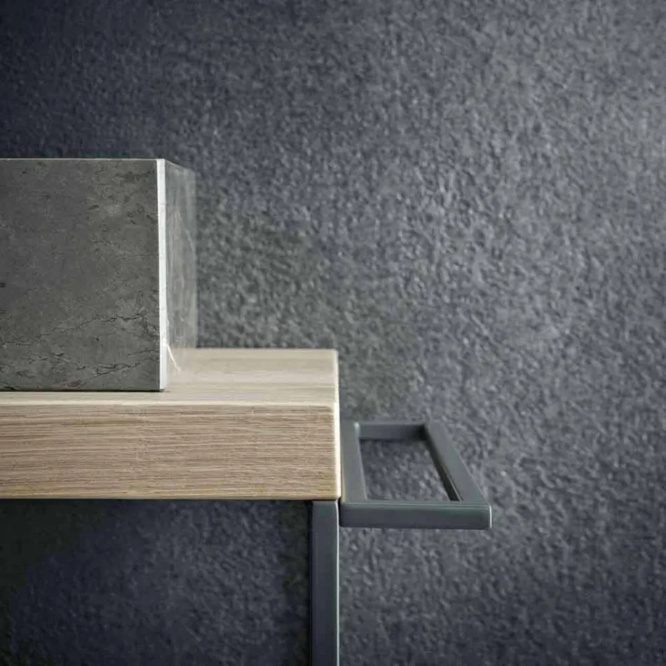 Composizione Moderna da Bagno di Mobili Design a Terra Made in Italy - Farart6 Viadurini