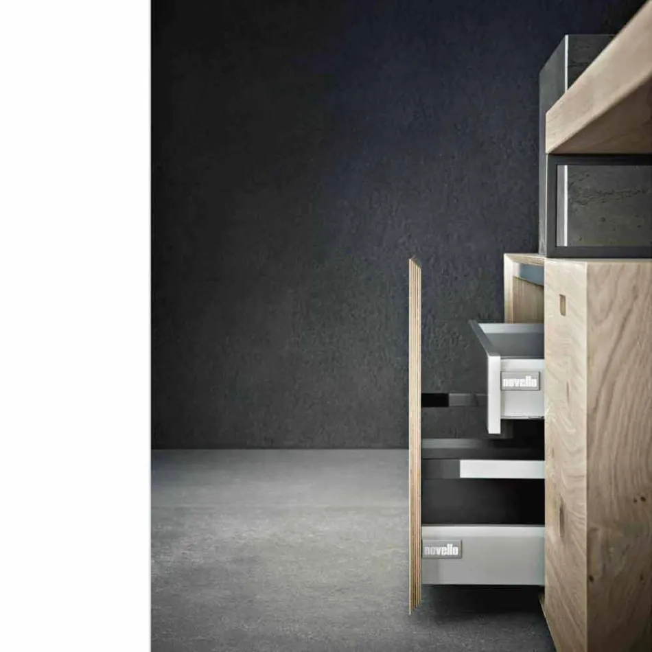 Composizione Moderna da Bagno di Mobili Design a Terra Made in Italy - Farart6 Viadurini