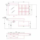 Composizione Moderna da Bagno di Mobili Design a Terra Made in Italy - Farart6 Viadurini