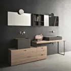 Composizione Moderna da Bagno di Mobili Design a Terra Made in Italy - Farart6 Viadurini