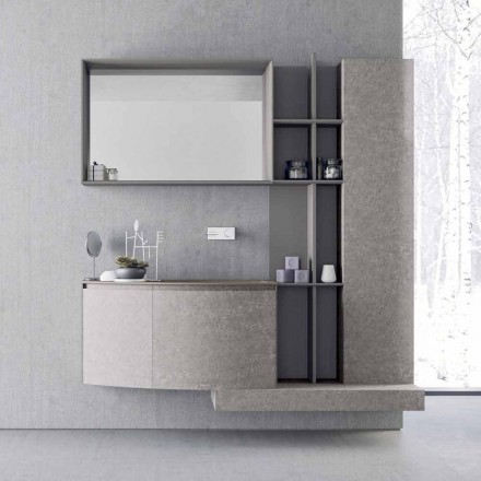 Composizione per il Bagno, Design Moderno Italiano a Sospesione - Callisi10 Viadurini