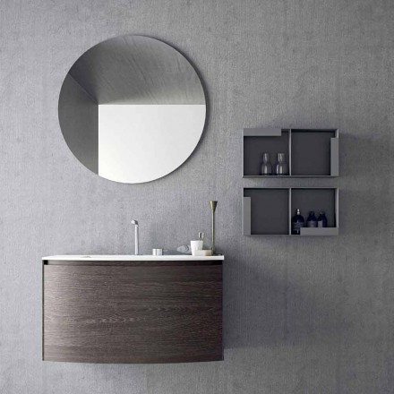 Composizione per il Bagno Sospesa di Design Moderno Made in Italy - Callisi11 Viadurini