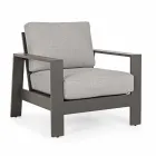 Composizione Salotto da Esterno in Alluminio con Cuscini in Tessuto - Yoshi Viadurini