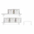 Composizione Salotto da Esterno in Alluminio e Tessuto Homemotion - Francine Viadurini