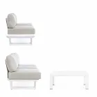 Composizione Salotto da Esterno in Alluminio e Tessuto Homemotion - Francine Viadurini