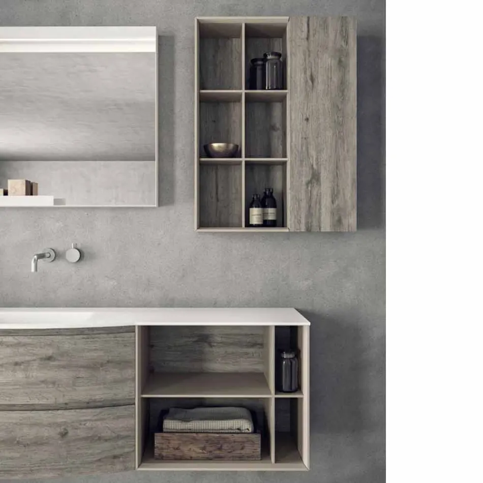 Composizione Sospesa di Design, Mobili Moderni di Design per il Bagno - Callisi5 Viadurini