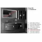 Composizione Sospesa di Design, Mobili Moderni di Design per il Bagno - Callisi5 Viadurini