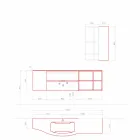 Composizione Sospesa di Design, Mobili Moderni di Design per il Bagno - Callisi5 Viadurini