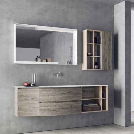 Composizione Sospesa di Design, Mobili Moderni di Design per il Bagno - Callisi5 Viadurini