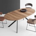 Connubia  Giove tavolo ovale allungabile in legno,L140/190cm