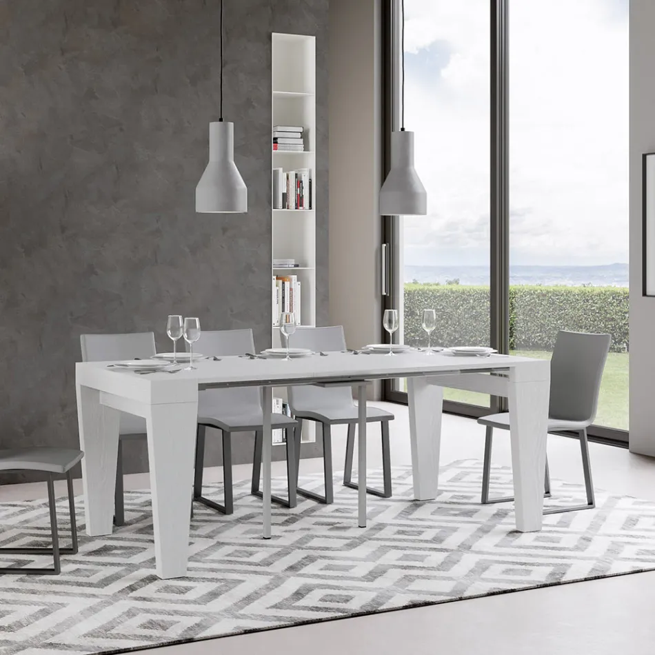 Consolle Allungabile a 300 cm in Legno Realizzata in Italia - Trono Viadurini