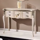 Consolle Classica in Legno 3 o 5 Cassetti di Lusso Made in Italy - London Viadurini