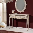 Consolle Classica in Legno 3 o 5 Cassetti di Lusso Made in Italy - London Viadurini