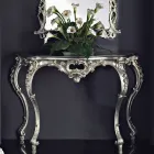Consolle con pannello in mdf e decori in più colori made in Italy Giacomo Viadurini