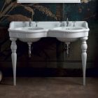 Consolle da bagno classica a doppia vasca fatta in Italia, Magda Viadurini