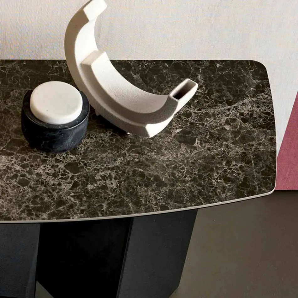 Consolle da Salotto di Design in Ceramica e Vetro Made in Italy – Random Viadurini