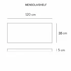 Consolle e Mensola da Bagno in Gres e Lavabo in Vetrochina, 4 Colori - Rametina Viadurini