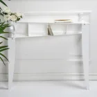 Consolle Fissa con 4 Vani Porta Oggetti in PMMA Made in Italy - Aladdin Viadurini