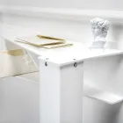 Consolle Fissa con 4 Vani Porta Oggetti in PMMA Made in Italy - Aladdin Viadurini